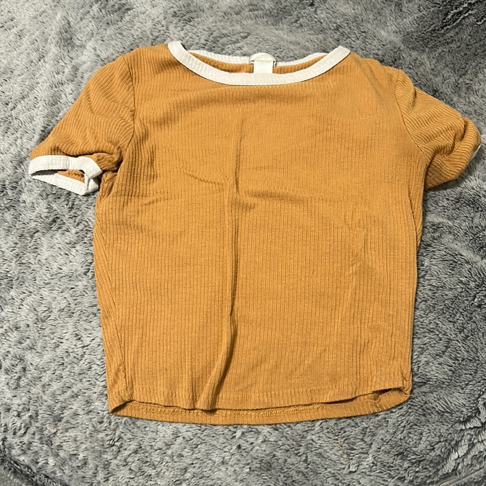 yellow crop top